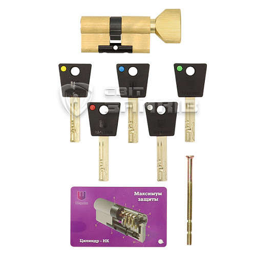 Циліндр SHERLOCK HK 100T (60*40T) латунь - Фото №5