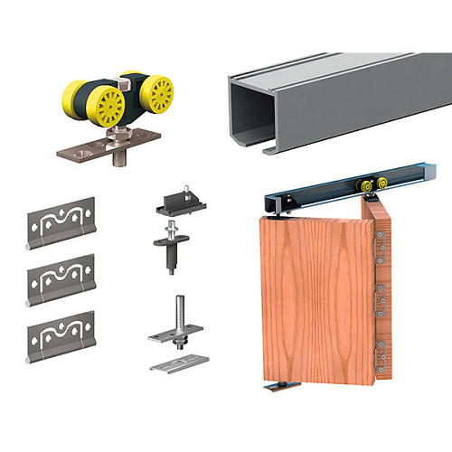 Раздвижная система VALCOMP Herkules PLUS HP2 / 40 длина 1,8 м на 2 полотна весом до 40 кг - Фото №10