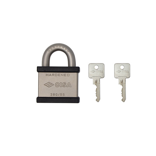 Замок навісний CISA 28050.55 (55 мм, 2 ключа) - Фото №7