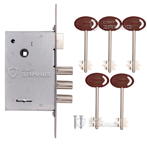 Механізм замка SHERLOCK 10.11 (BS52*77мм) 5 ключів - Фото №4