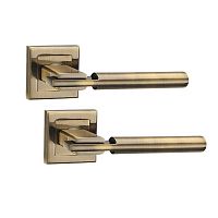 Ручки на розетте PUNTO City (QL) ABG зеленая бронза