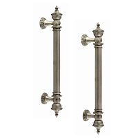 Ручка скоба TRION 10025 280 мм (комплект) SILVER античное серебро