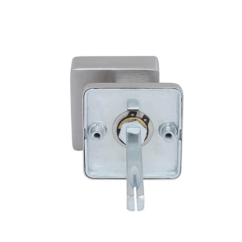 Ручка розетте (половинка) ROSTEX Design H53 фиксированная нержавеющая сталь матовая - Фото №2