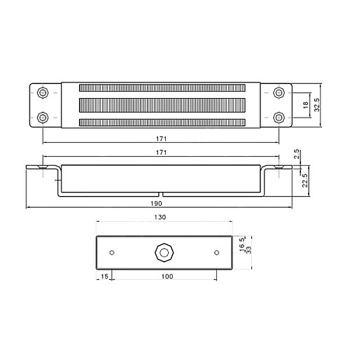 Електромагнітний замок YLI YM-180M - Фото №5