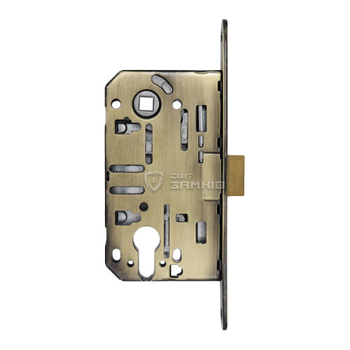 Механізм замка GAVROCHE GR85-K PZ (BS50*85мм) пласт.язичок AB бронза - Фото №2