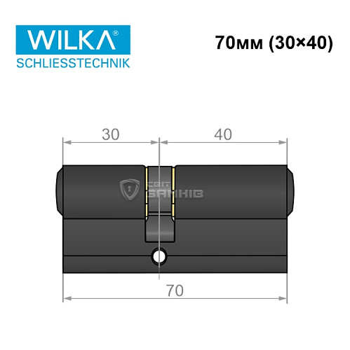 Циліндр WILKA 1400 A 70 (30*40) чорний - Фото №7