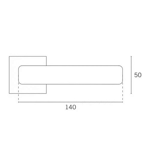 Ручки на розеті APRILE AS Stella Q 7S тонка розета хром полірований - Фото №2
