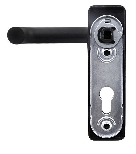 Ручки протипожежні на планці SANTOS 1919 Square 72 мм Black чорні - Фото №3