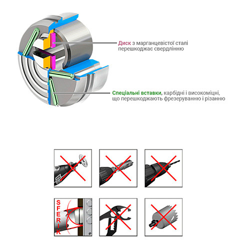 Протектор DISEC MONOLITO BD250 25 мм хром полірований - Фото №7