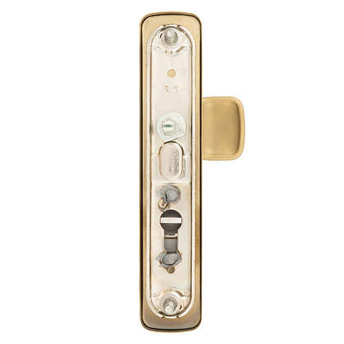 Ручки на планке с протектором ROSTEX Astra R 90мм (38-55мм) фиксированная-нажимная титан PVD матовый - Фото №3