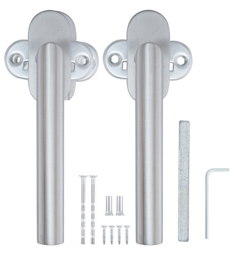 Ручки на розеті ROSTEX Vigo ES32 нержавіюча сталь матова - Фото №5