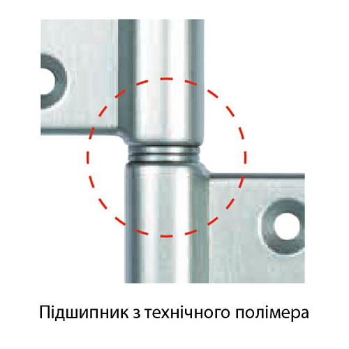 Петля ALDEGHI LUIGI 143NO032T 84*32 мм NO черный - Фото №6