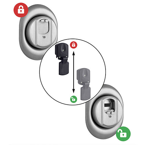 Протектор магнітний DISEC 4GN2MB 25 мм нержавіюча сталь матова - Фото №3