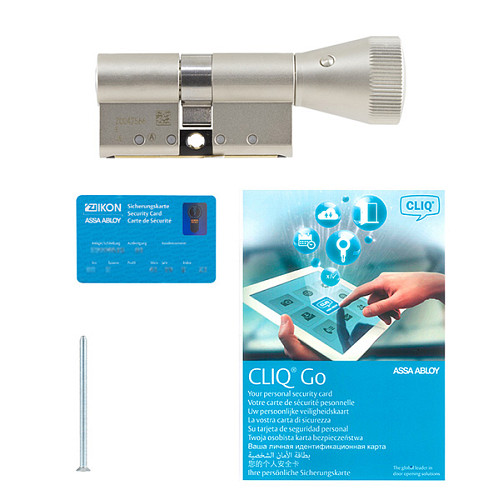 Циліндр IKON e-CLIQ 70T (35i*35T) нікель сатин - Фото №6