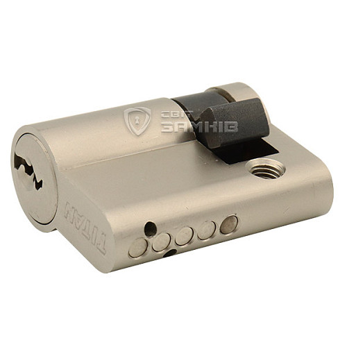 Циліндр половинка TITAN K1 ML 60 (50*10) нікель сатин 3 ключа - Фото №2