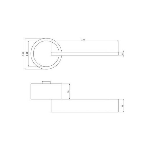 Ручки на розеті DND by MARTINELLI Timeless ASV срібло - Фото №4