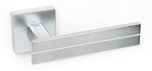 Ручки на розеті TUPAI Lina 1 2736 Q (801-1999) хром матовий - Фото №2