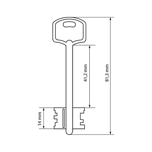 Механізм замка CLASS 1011 (BS53*77мм) SN сатин - Фото №4