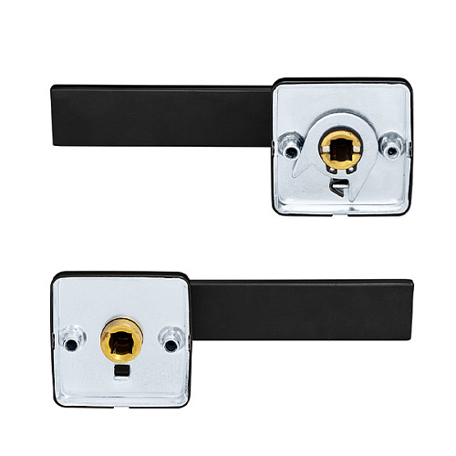 Ручки на розеті ROSTEX Ravena H53 чорний - Фото №3