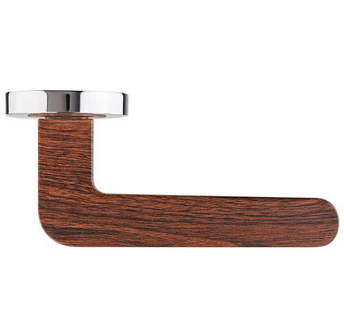 Ручки на розеті GAVROCHE Palladium Pd-Z2 CP/BO хром/коричневий дуб - Фото №2