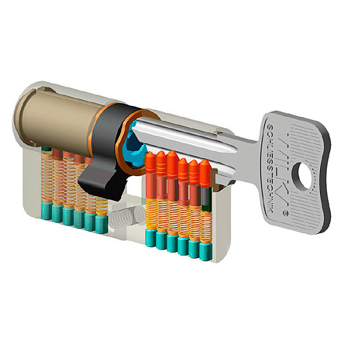 Цилиндр WILKA 1400 A 120 (50*70) никель - Фото №6