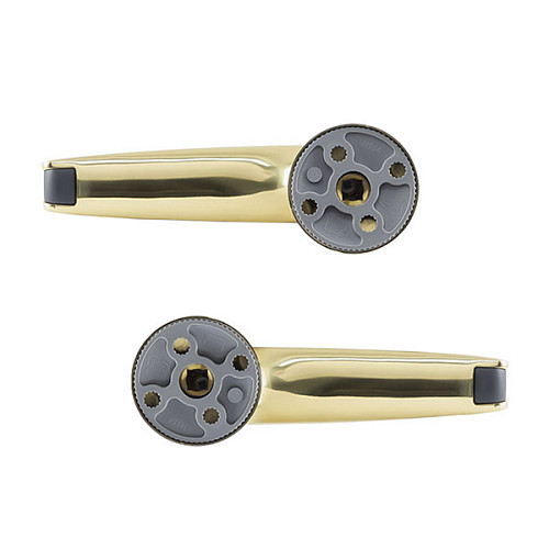 Ручки на розетте ABLOY Duetto 8/002 латунь полированная - Фото №4