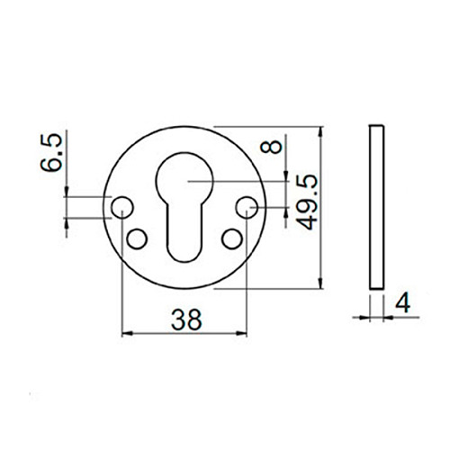 Протектор DISEC SFERIK QUADRY BDS16 25 мм нержавіюча сталь матова - Фото №8