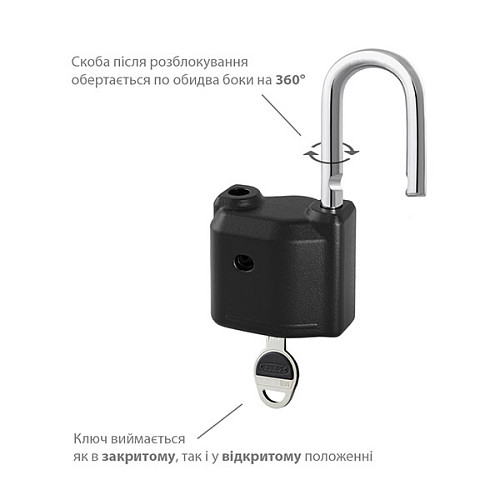 Замок навісний TOKOZ Omega 50 (3 ключа) - Фото №3