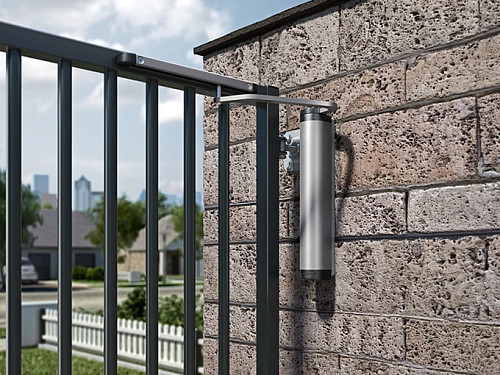 Доводчик для калитки LOCINOX Verticlose-2-wall с установкой на стену серый - Фото №2