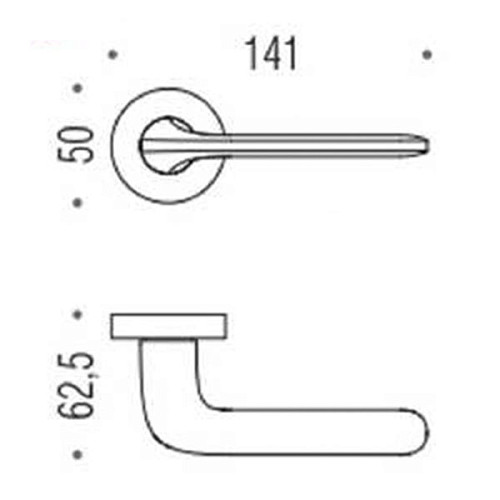 Ручки на розетте COLOMBO Roboquattro ID41 (CD69BZGG-CD63GB) матовый графит - Фото №3
