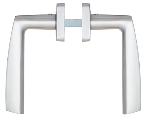 Ручки на розетте ROSTEX Parma H50 нержавеющая сталь матовая - Фото №2