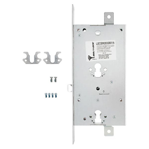 Механизм замка MUL-T-LOCK B-Lock M двухсистемный (BS63 * 85мм) хром полированный без об.планки - Фото №4