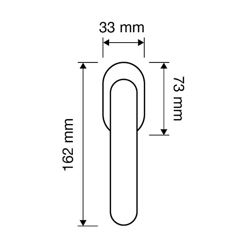 Ручка віконна LINEA CALI Pin Up нікель матовий - Фото №2