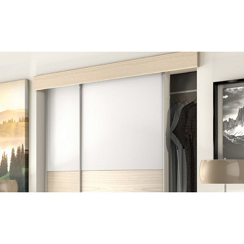 Раздвижная система OMGE Alutech 1499 с 2 демпферами длина 1,9 м на 1 полотно весом до 80 кг - Фото №9