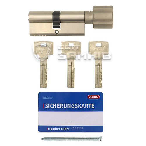 Цилиндр ABUS Bravus 4000 Compact 105T (60*45T) никель сатин - Фото №7