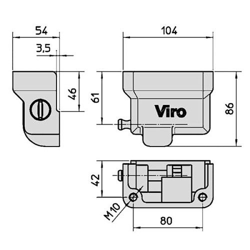 Замок навісний VIRO NEW CONDOR без ключів - Фото №7