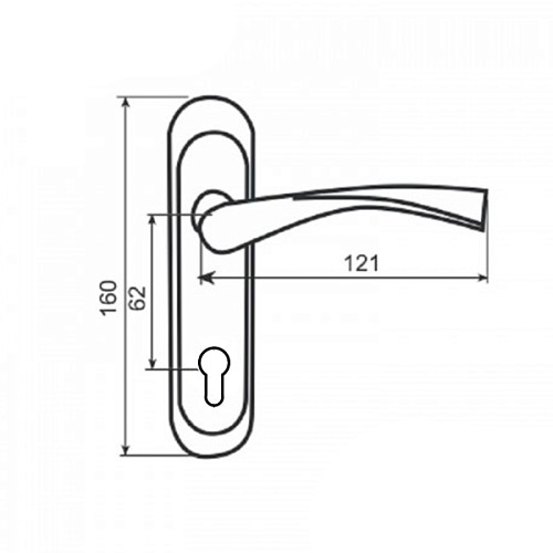 Ручки на планке BRUNO Bravo 162 матовая античная латунь - Фото №2