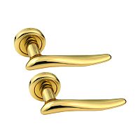 Ручки на розеті FADEX Mirage 150V L01 латунь полірована