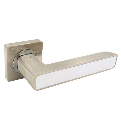 Ручки на розеті KEDR R08.820-AL SN/CP White білий - Фото №4