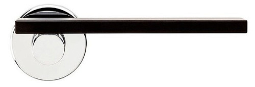 Ручки на розеті DND by MARTINELLI Minima ZCNE хром/чорний - Фото №2