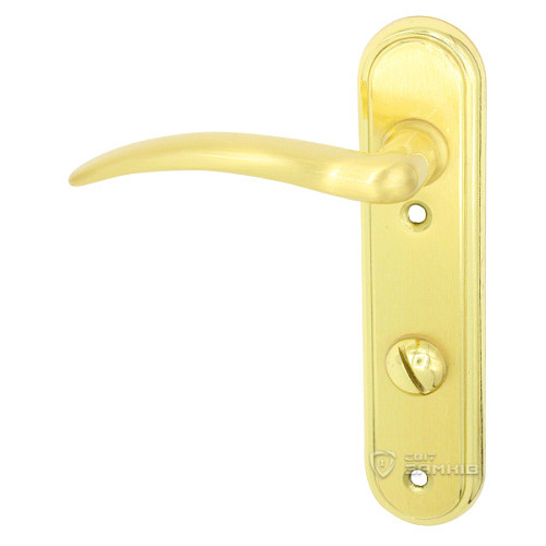 Ручки на планці Фінг к/п 72 WC OLV золото - Фото №3