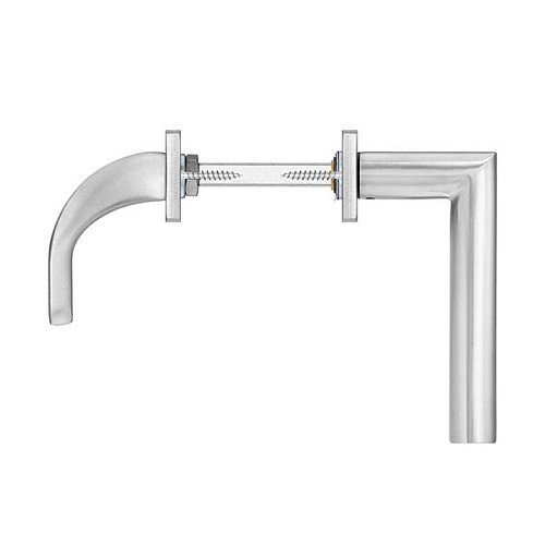 Ручки на планці ROSTEX Monzun 85мм фіксована-натискна нержавіюча сталь матова - Фото №4