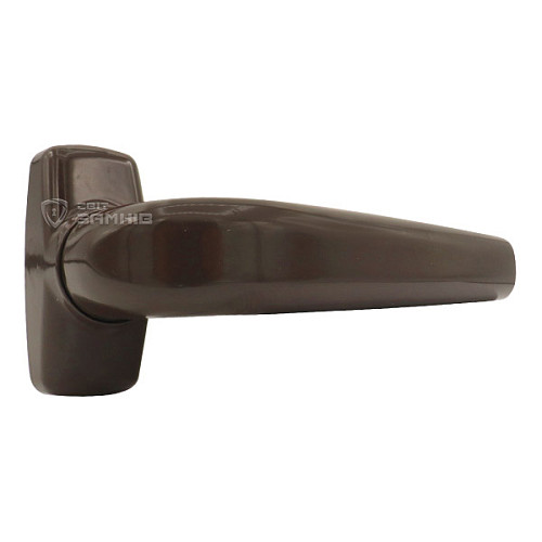 Ручки на розеті MEDOS Merkury натискна-фіксована коричнева - Фото №3