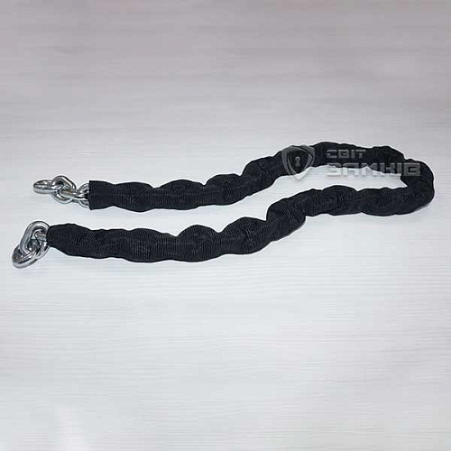 Замок для велосипеда TOKOZ Moto Pluto 50 Black з ланцюгом 200см 3 ключа - Фото №15