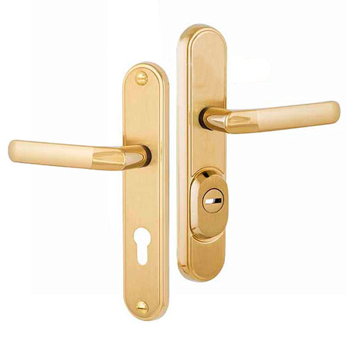 Ручки на планке с протектором ROSTEX Decor R 85мм (38-45мм) титан PVD матовый - Фото №1