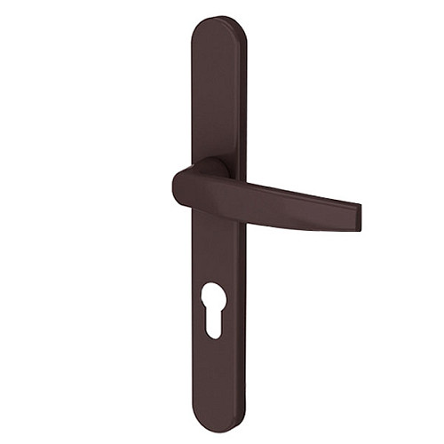 Ручки на планке MEDOS Victory 92/32 овальная планка 8019 коричневый - Фото №2