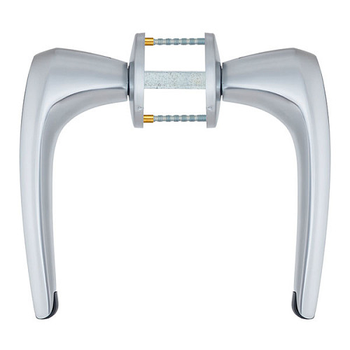 Ручки на розетте ABLOY Duetto 8/002 хром сатин - Фото №2