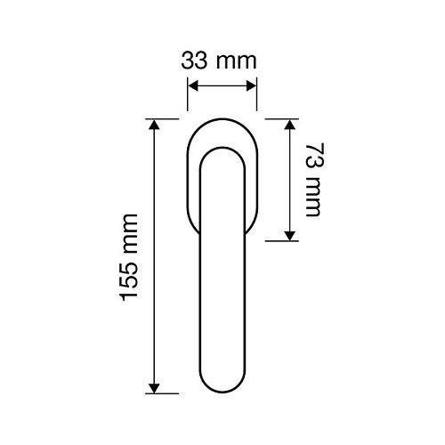 Ручка віконна LINEA CALI Lady бронза - Фото №2