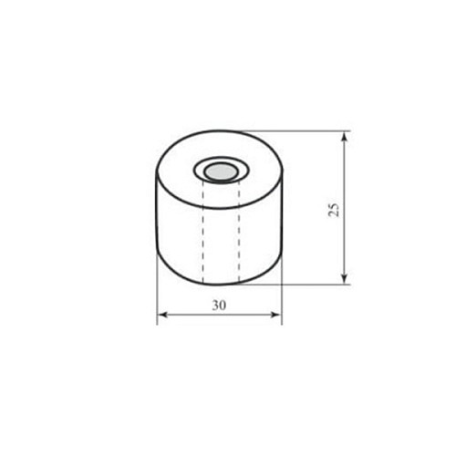 Стопор дверний підлоговий RDA DS035 білий - Фото №2