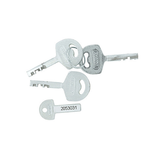 Замок для велосипеда TOKOZ Moto Pluto 50 Black з ланцюгом 200см 3 ключа - Фото №4